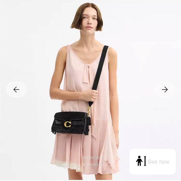 Coach Black Tabby Shoulder Bag with Crystal Fringe 26 - Picture 2 of 6